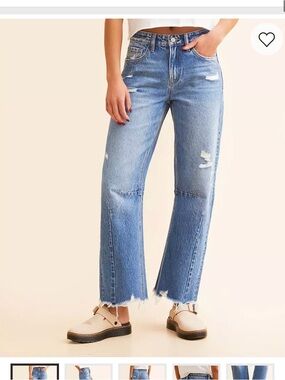 Vervet Kate High Rise Barrel Leg Jean 25